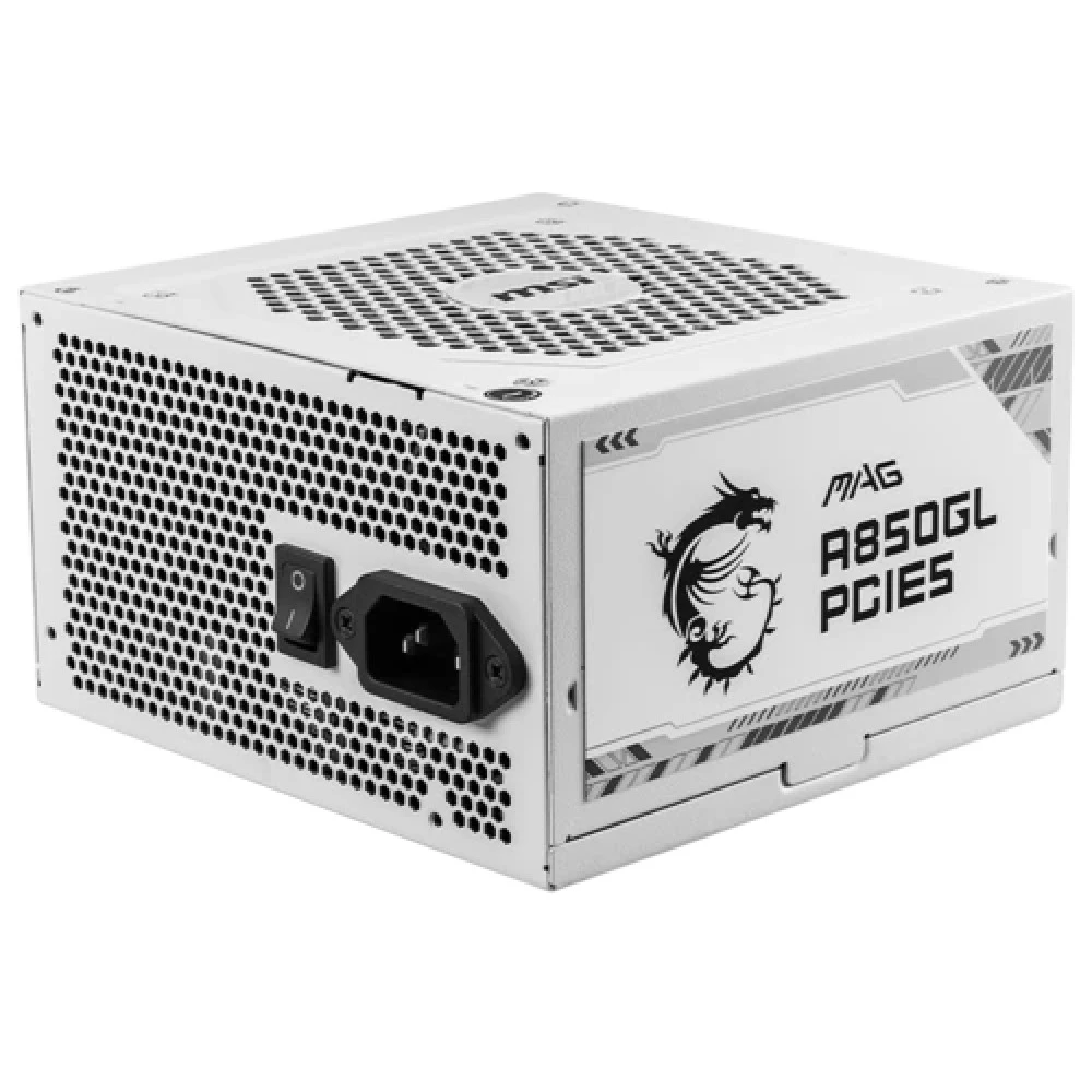 Блок питания MSI MAG A850GL PCIE5 WHITE 850 Вт, 80+ Gold