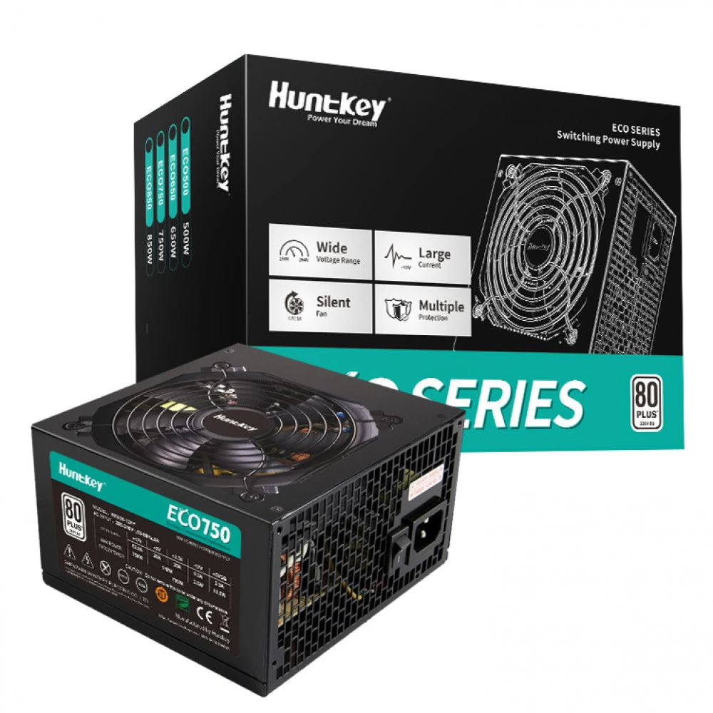 Блок питания Huntkey ECO750 750 Вт, 80+ White