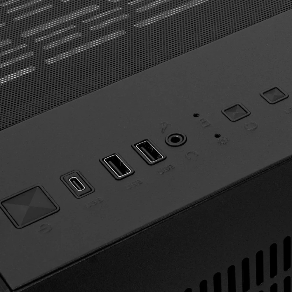 Корпус HSPD F330-TGBK-ARGB Mid-Tower