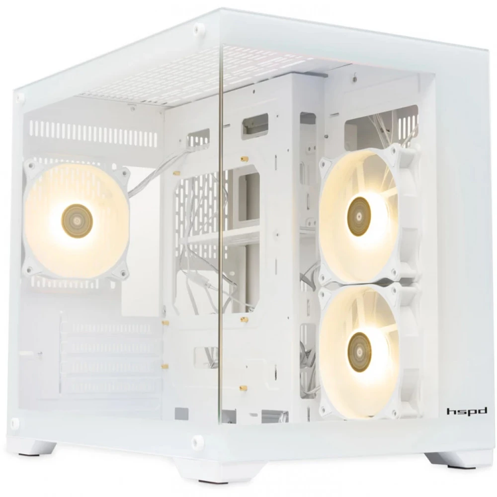 Корпус HSPD F330-TGWH-ARGB Mini-Tower