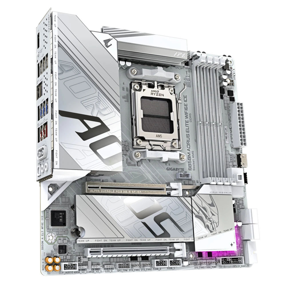Материнская плата Gigabyte B850M A ELT WF6E ICE Micro-ATX, AMD AM5