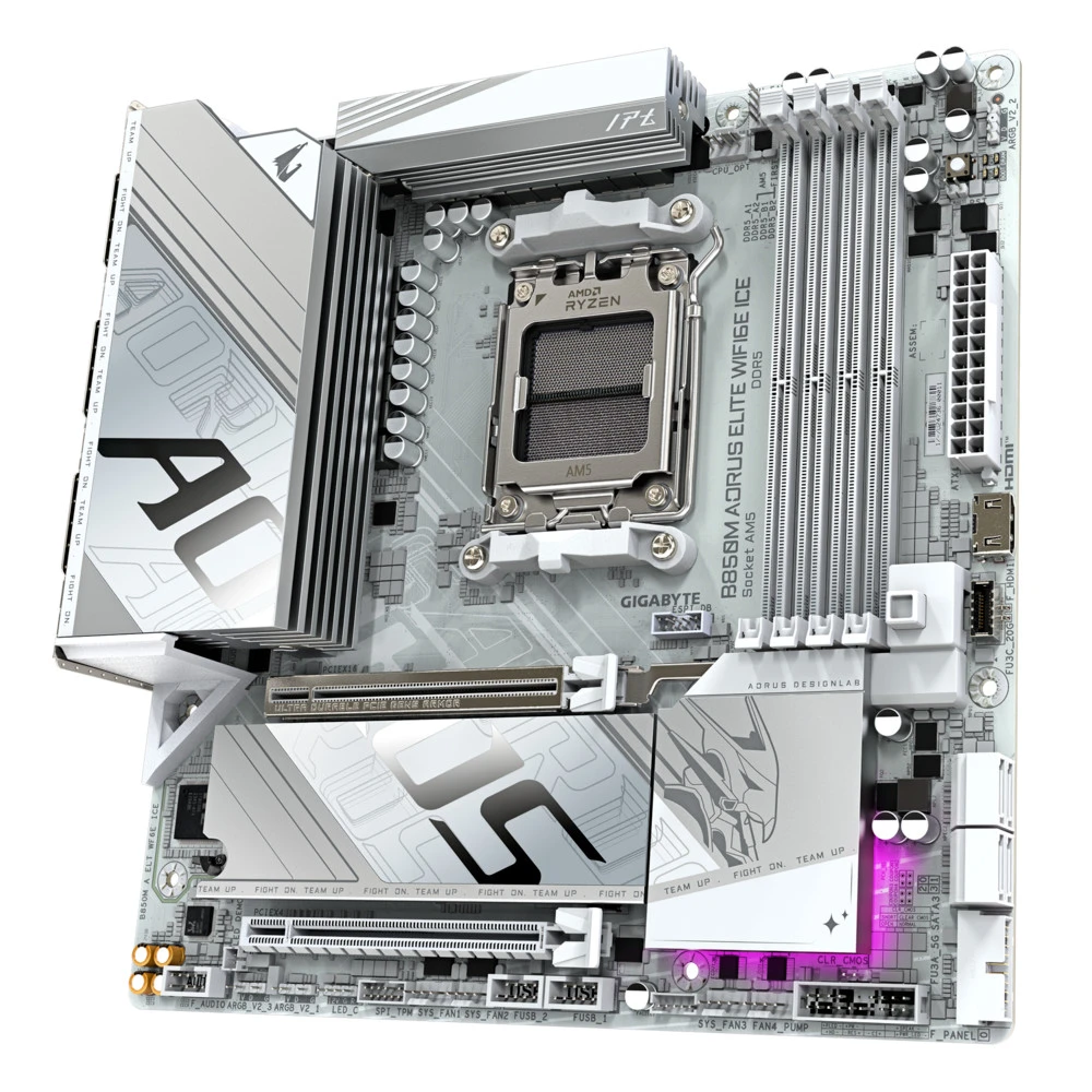 Материнская плата Gigabyte B850M A ELT WF6E ICE Micro-ATX, AMD AM5
