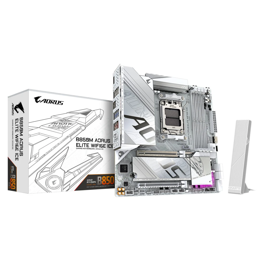 Материнская плата Gigabyte B850M A ELT WF6E ICE Micro-ATX, AMD AM5