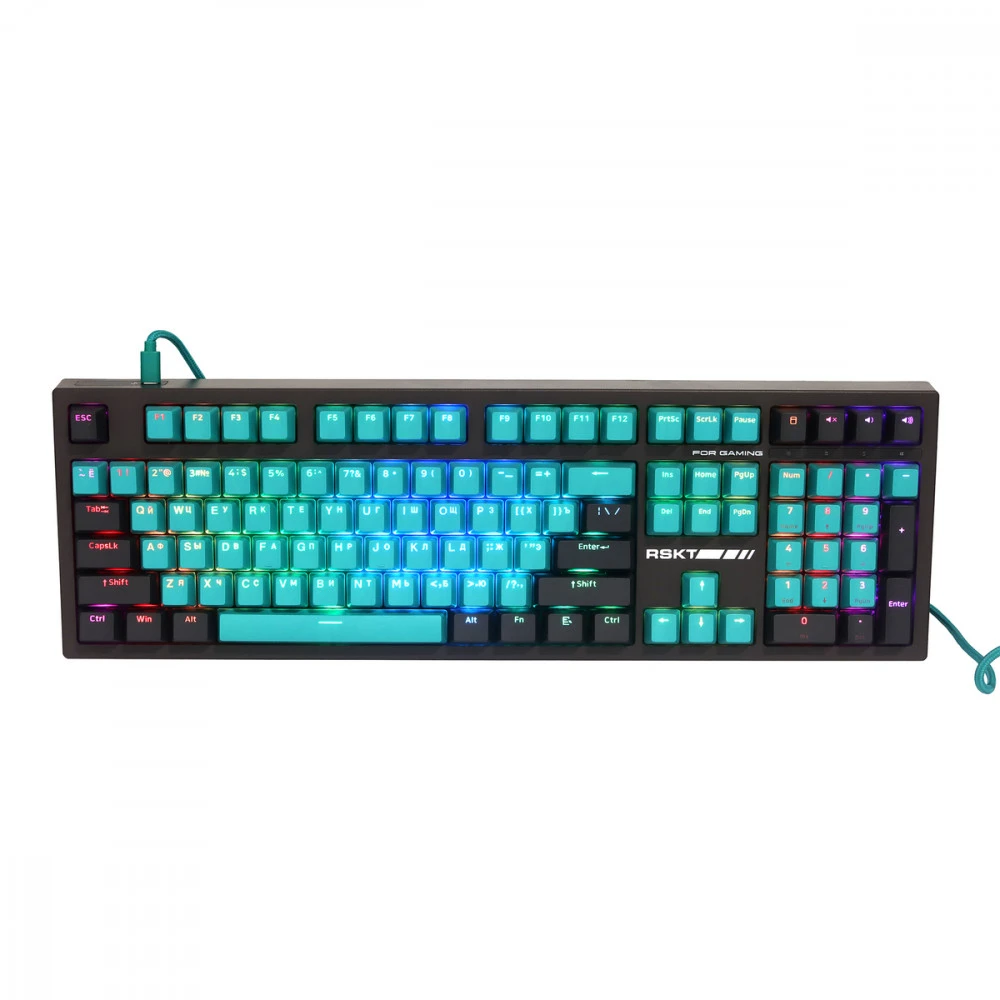 Клавиатура Raskat KM002 Green KM002-GREEN Проводная, USB