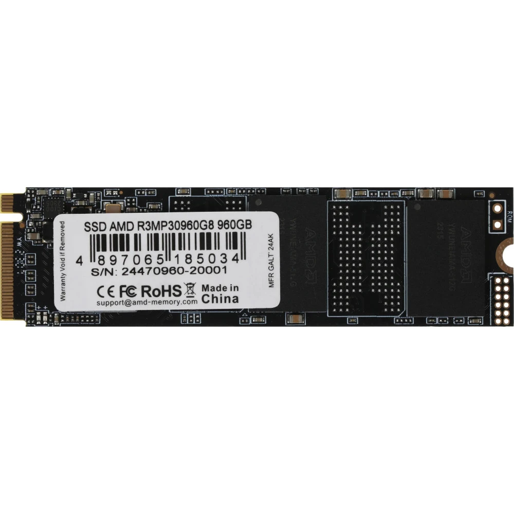Жесткий диск AMD R3MP30960G8 SSD (твердотельные), 960 ГБ, M.2, PCIe