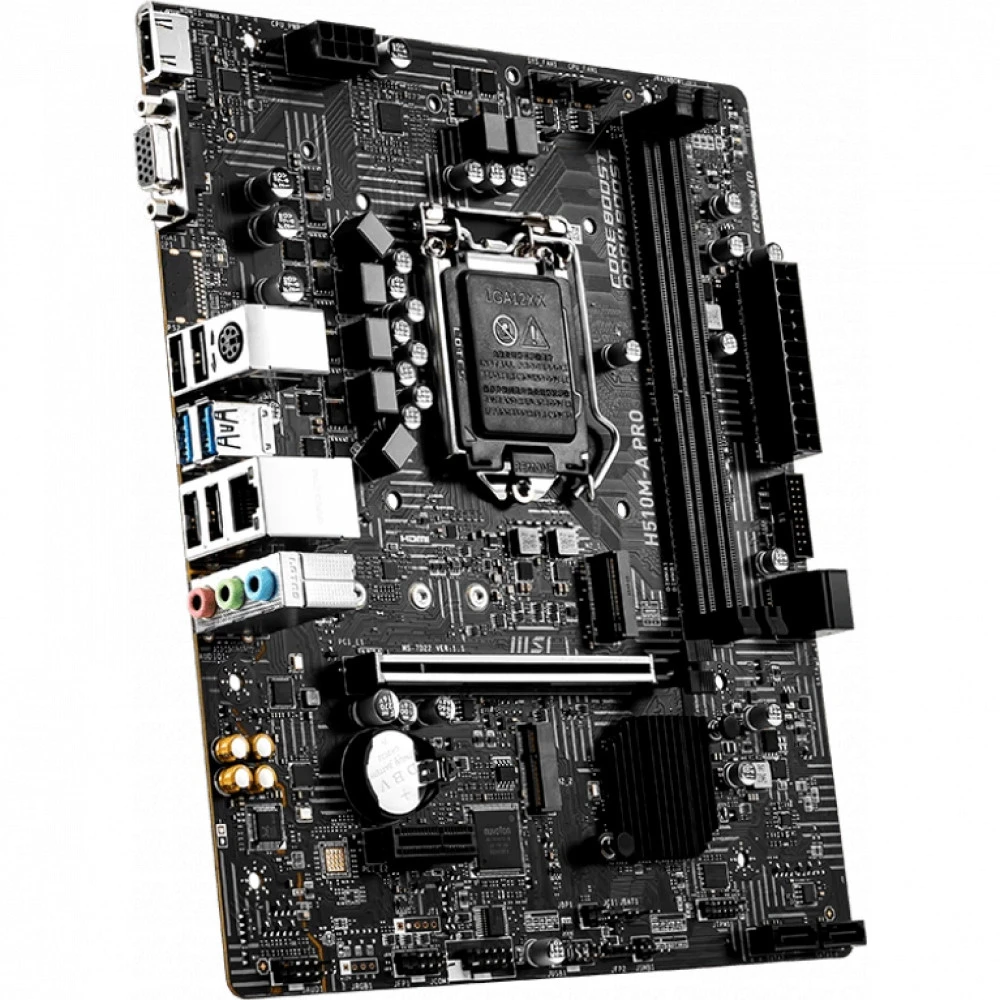 Материнская плата MSI H510M-A PRO H510M-A PRO||oem Micro-ATX, LGA 1200