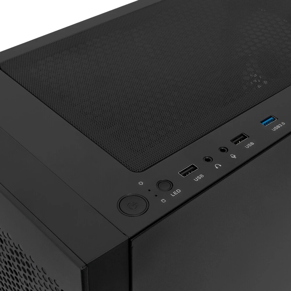 Корпус HSPD M540-TGBK-ARGB Mid-Tower