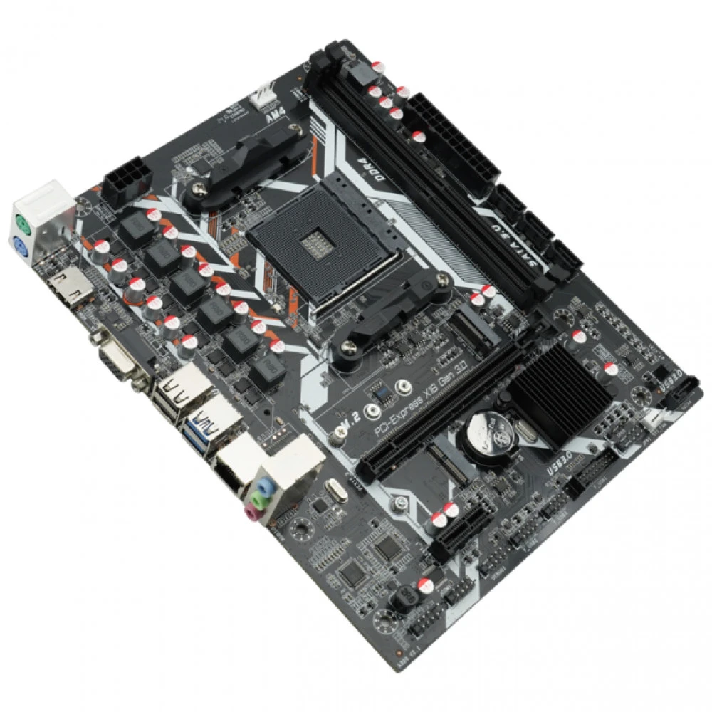Материнская плата AFOX B450D4-MA5-V2 Micro-ATX, AMD AM4