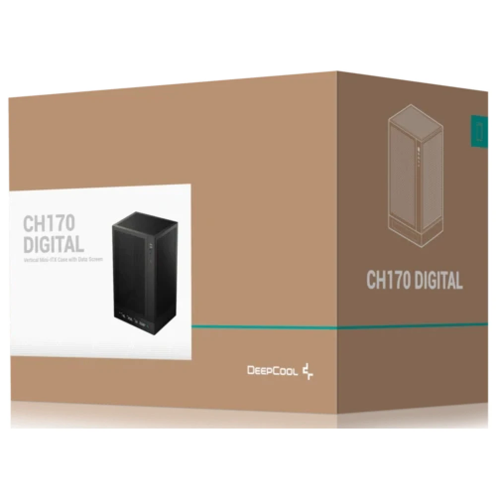 Корпус Deepcool CH170 Digital черный R-CH170-BKNPI0D-G-1 Mini-Tower