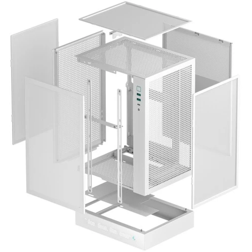 Корпус Deepcool CH170 Digital Белый R-CH170-WHNPI0D-G-1 Mini-Tower