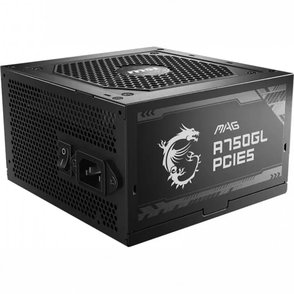 Блок питания MSI MAG A750GL PCIE5 Gen.5 306-7ZP8B11-CE0 750 Вт, 80+ Gold