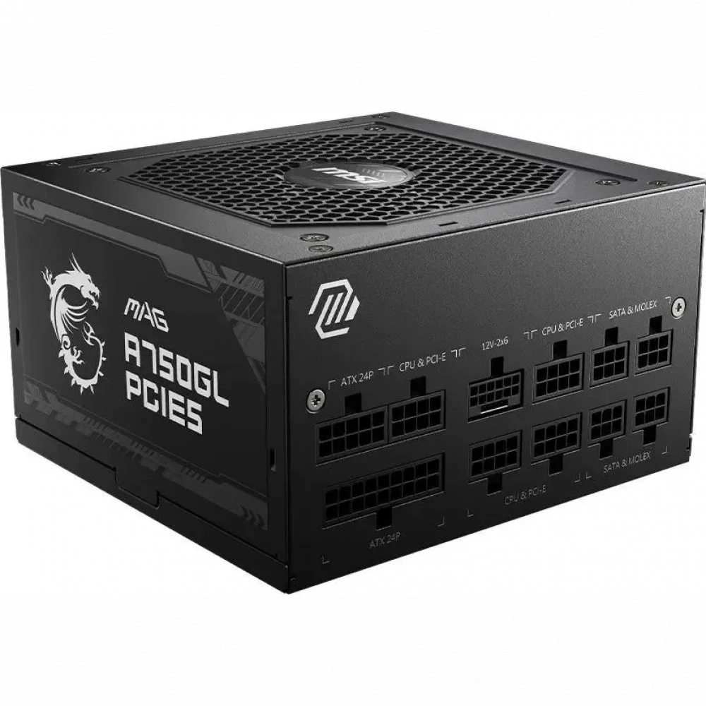 Блок питания MSI MAG A750GL PCIE5 Gen.5 306-7ZP8B11-CE0 750 Вт, 80+ Gold