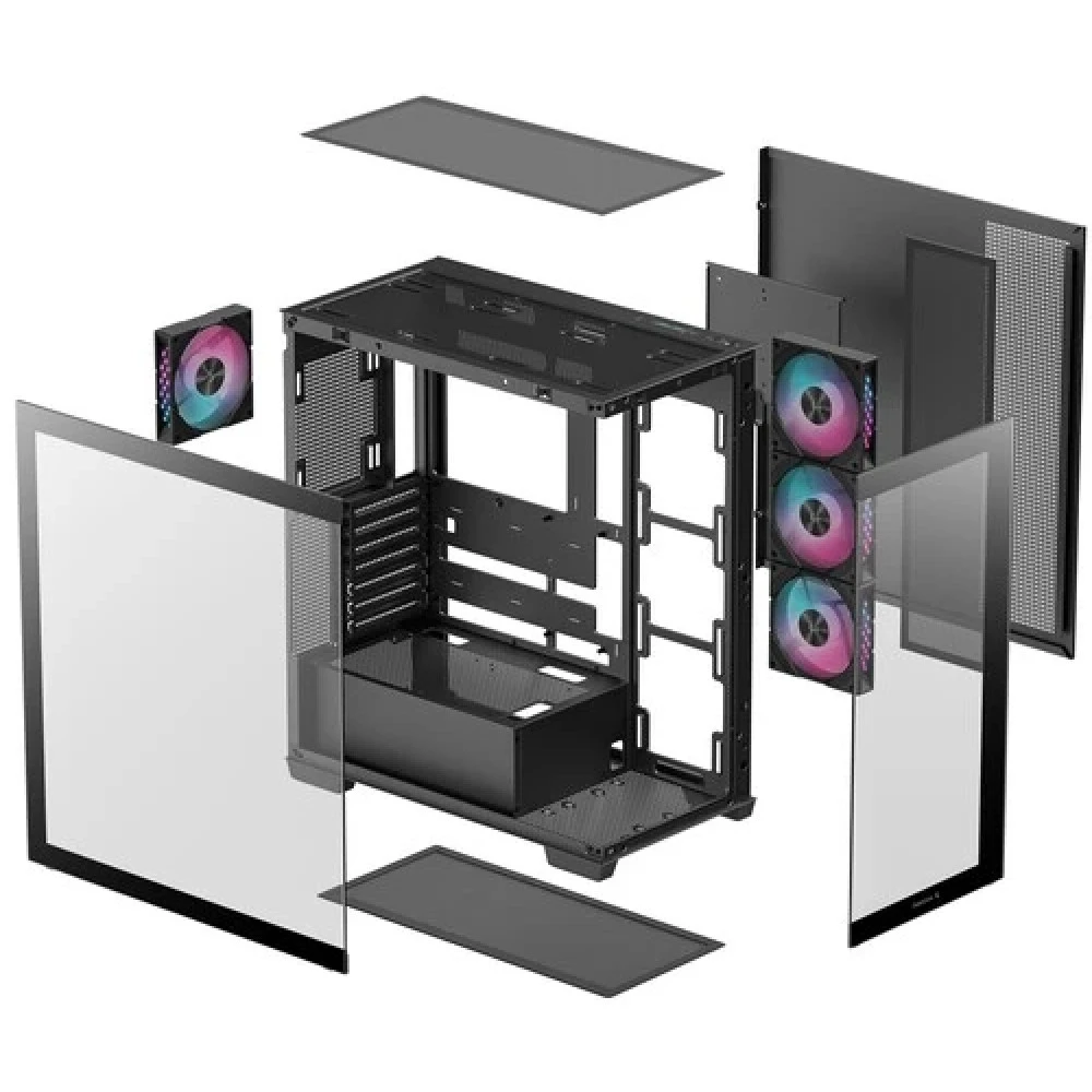 Корпус Deepcool CG580 4F Black R-CG580-BKADA4-G-1 Mid-Tower