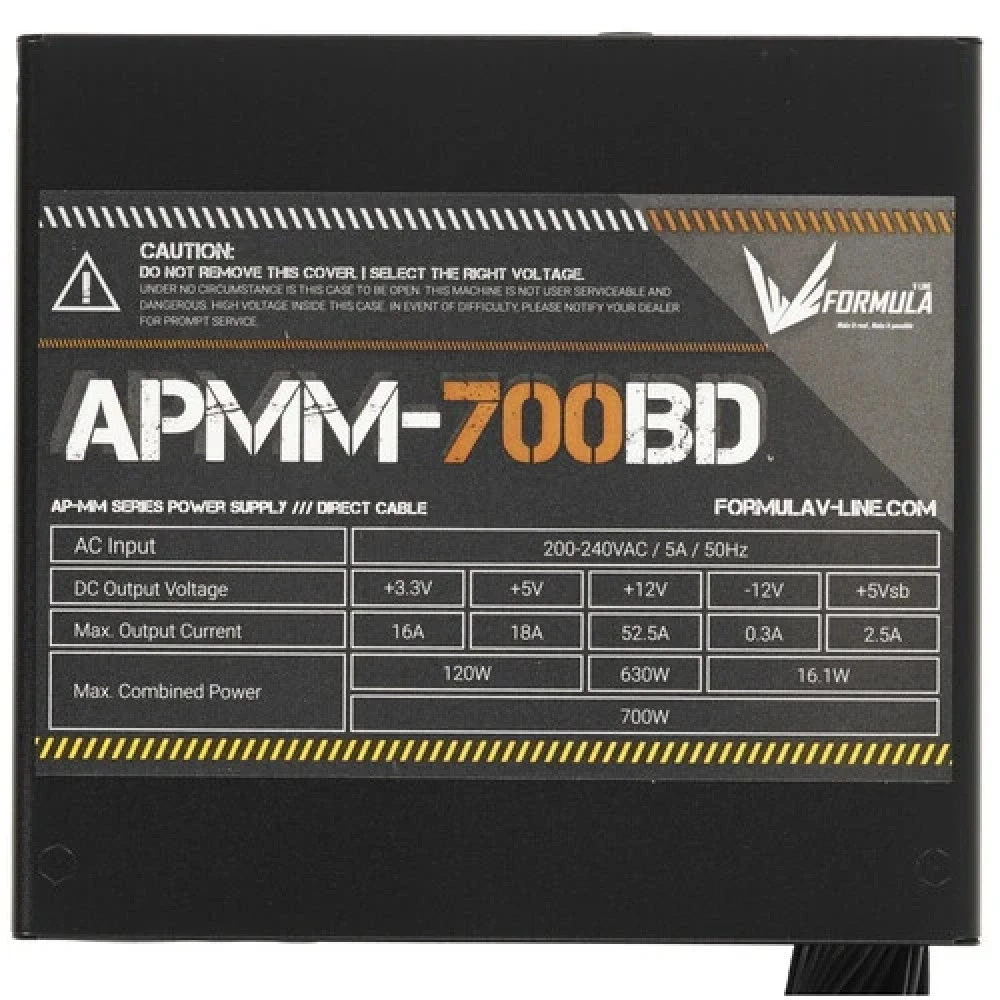 Блок питания Formula APMM-700BD 700 Вт, 80+ Bronze