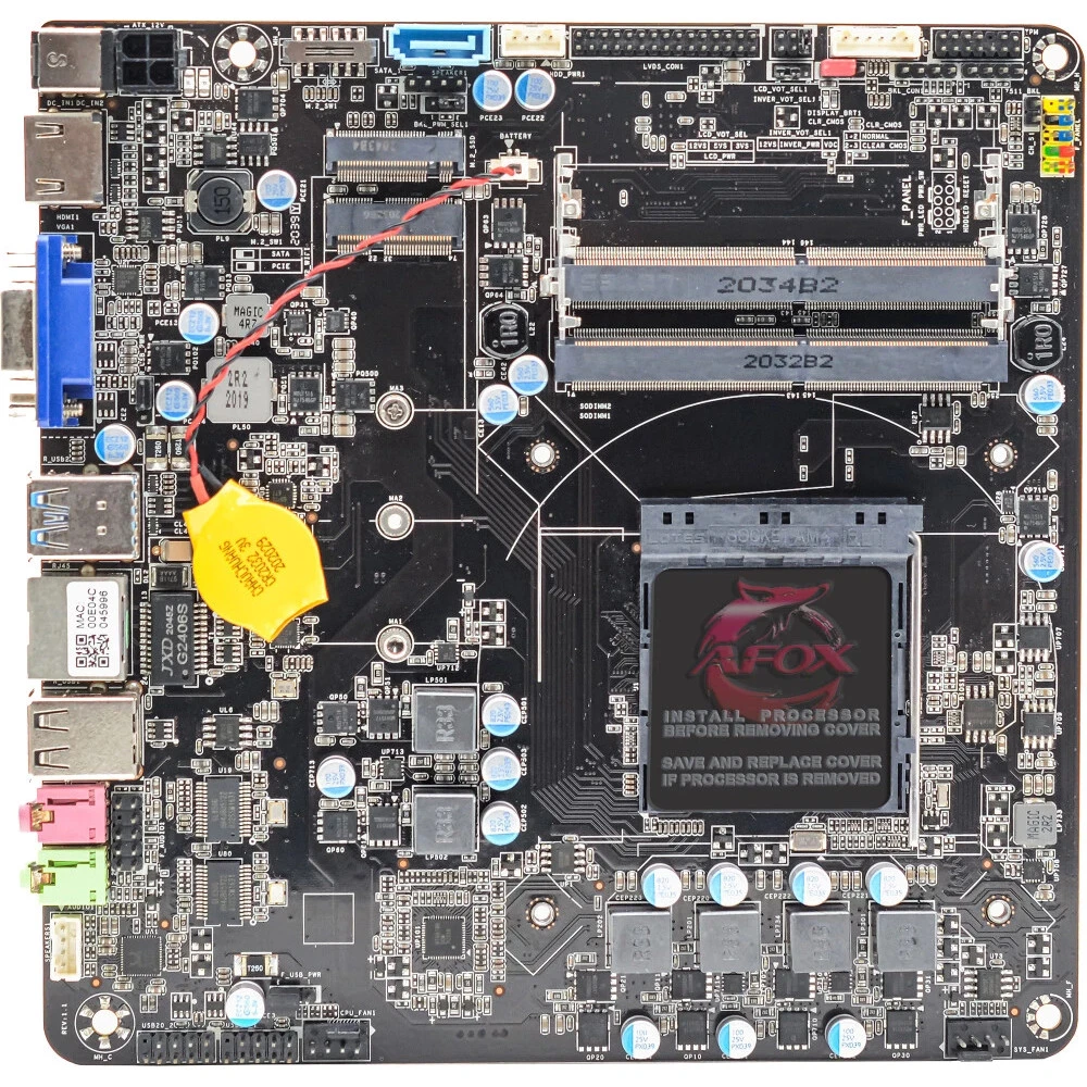 Материнская плата AFOX AFMIA300-1L-V4 Mini-ITX, AMD AM4