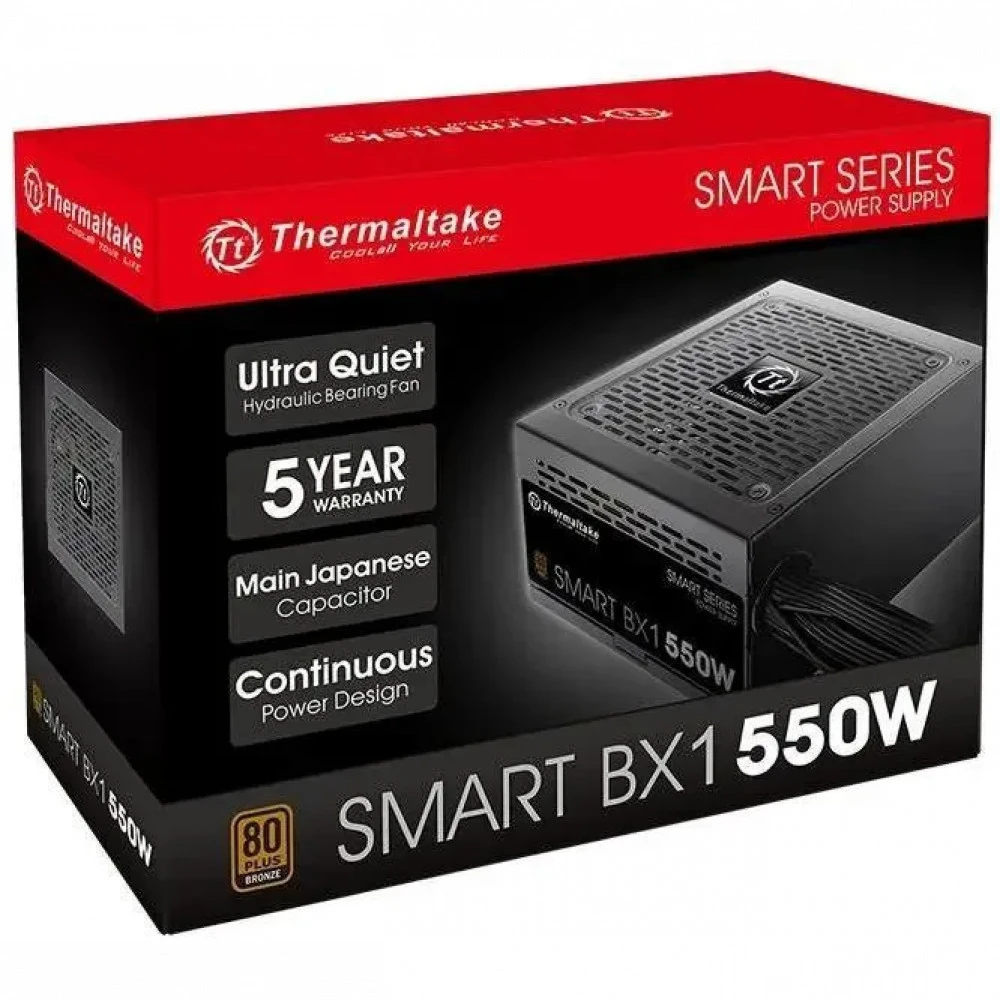 Блок питания Thermaltake 550W Smart BX1 SE PS-SPD-0550NNSAB-1 550 Вт, 80+ Bronze
