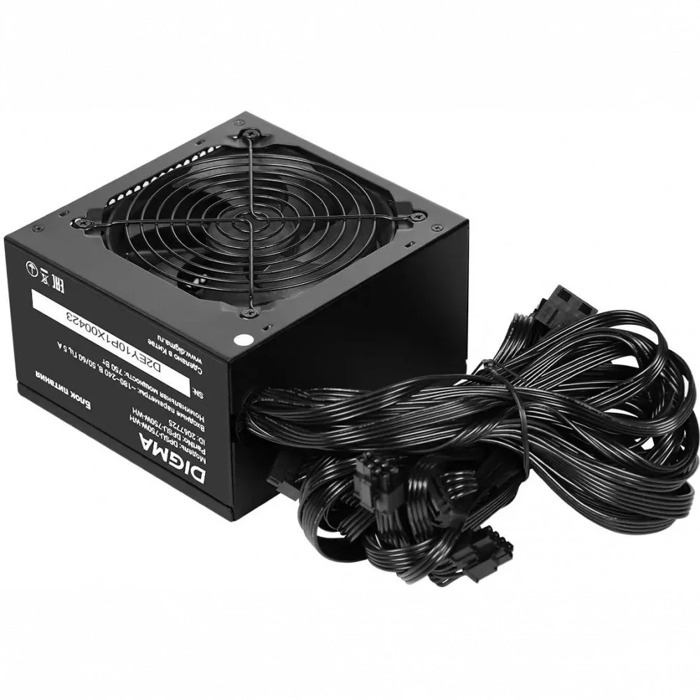 Блок питания Digma DPSU-750W-WH 750 Вт, 80+