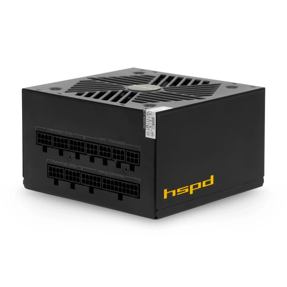 Блок питания HSPD HSK-1000GF-BK 1000 Вт, 80+ Gold