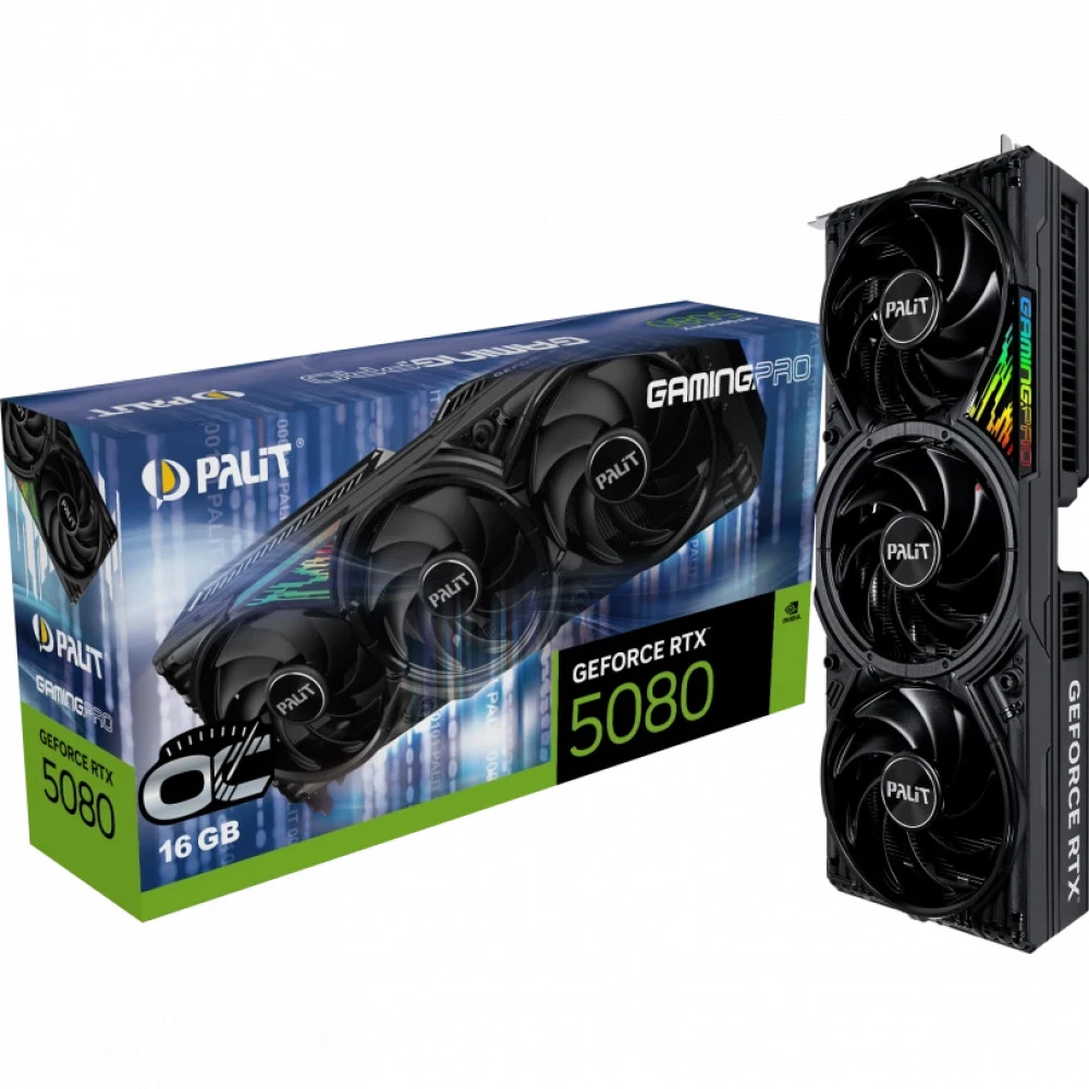 Видеокарта Palit RTX5080 GAMINGPRO OC NE75080S19T2-GB2031A 16 ГБ