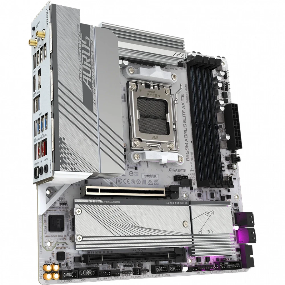 Материнская плата Gigabyte B650M A ELITE AX ICE 1.1 Mini-ATX, AMD AM5
