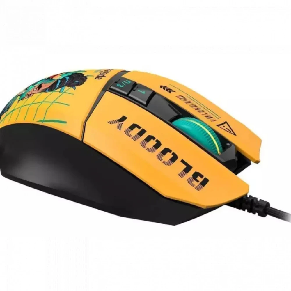 Мышь Bloody W63Max Renegade Yellow Sunset Игровые, Проводная