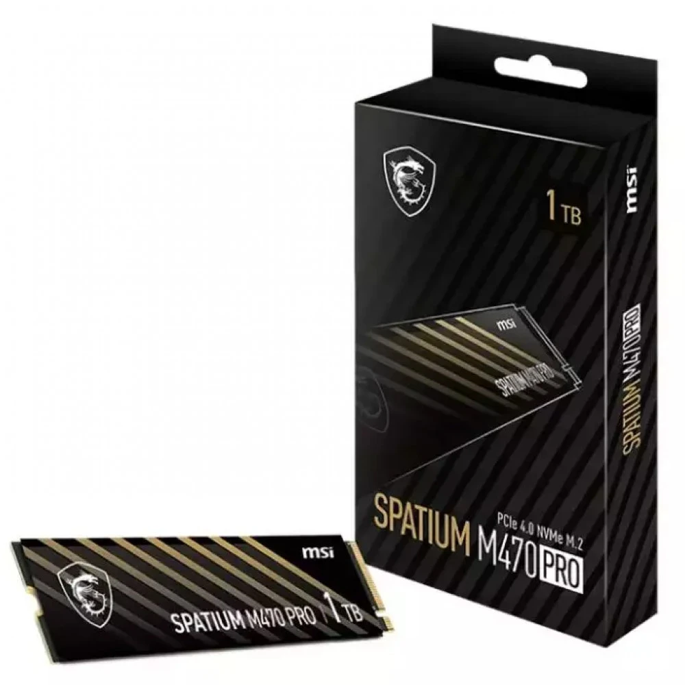 Жесткий диск MSI SPATIUM M470 PRO S78-440L0J0-P83 SSD (твердотельные), 1 ТБ, M.2, PCIe