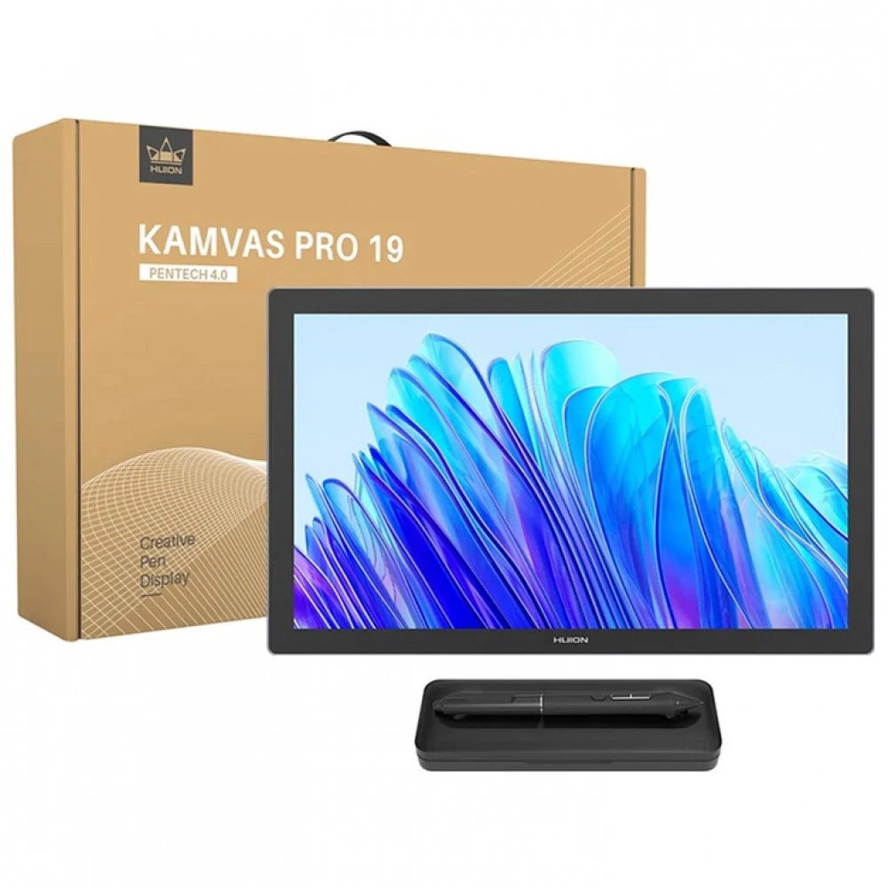Графический планшет Huion Kamvas Pro 19 GT1902 5080, 16384, 409 x 230, Цветной дисплей