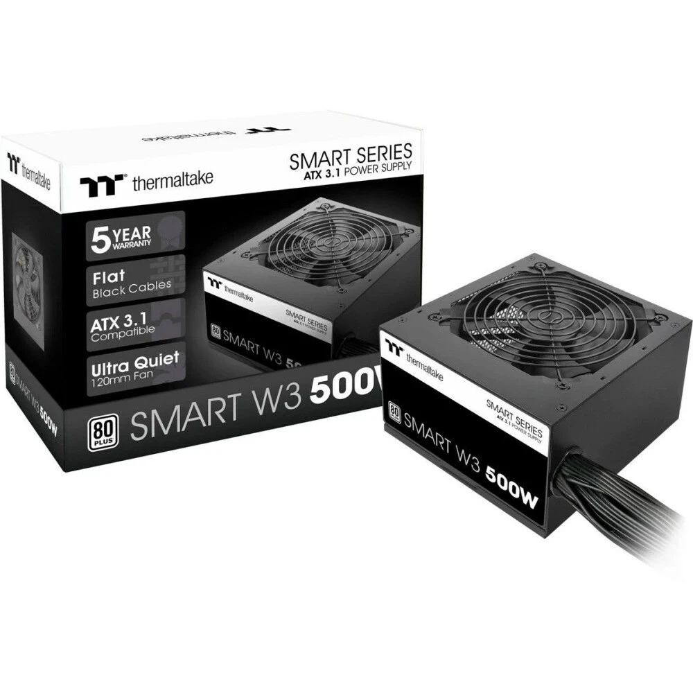 Блок питания Thermaltake Smart W3 500 PS-SPW-0500NNFAWE-1 500 Вт, 80+