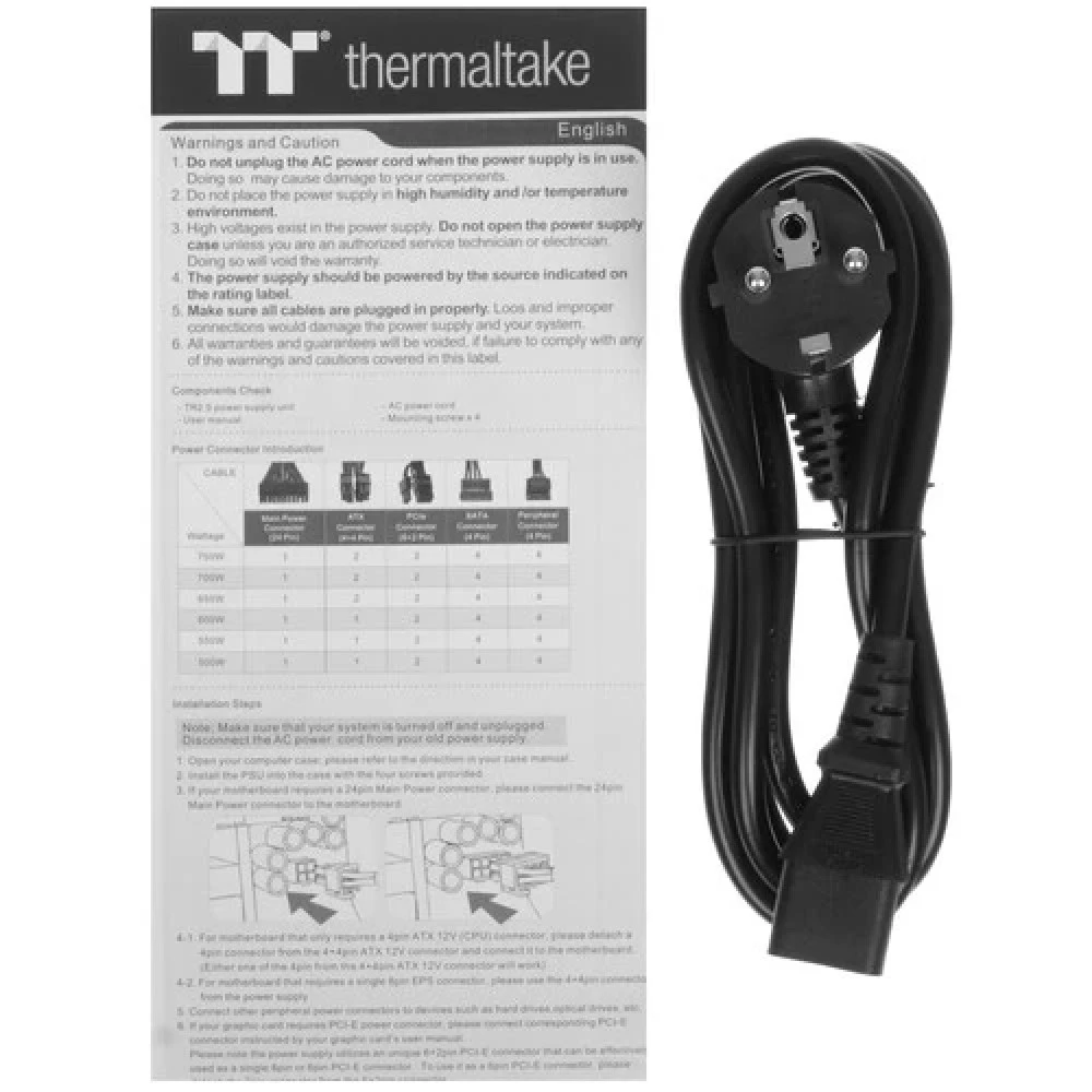 Блок питания Thermaltake TR2 S 650W PS-TRS-0650NNSAWE-2 650 Вт, 80+