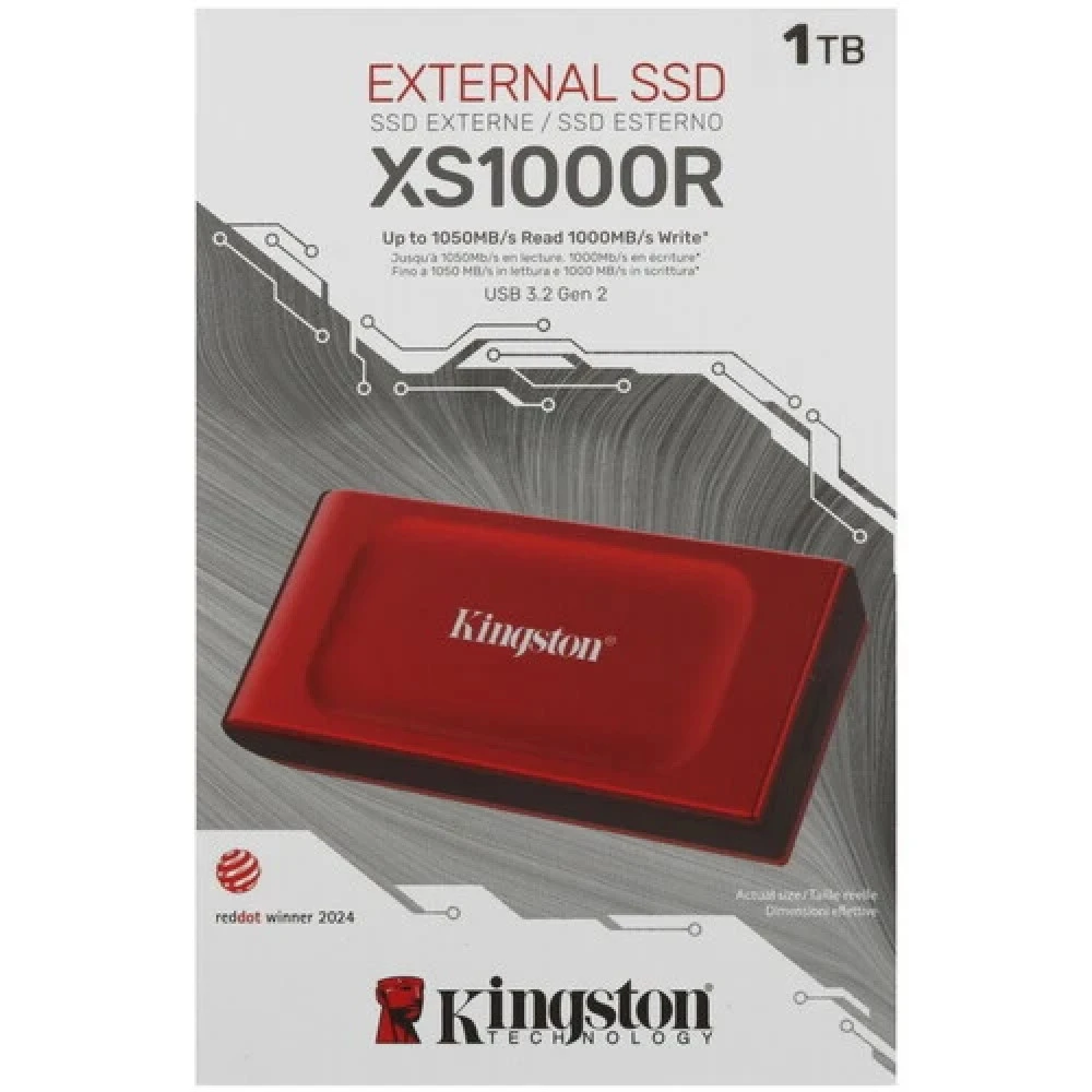 Внешние накопители Kingston SXS1000R/1000G красный 17200013992 1 ТБ