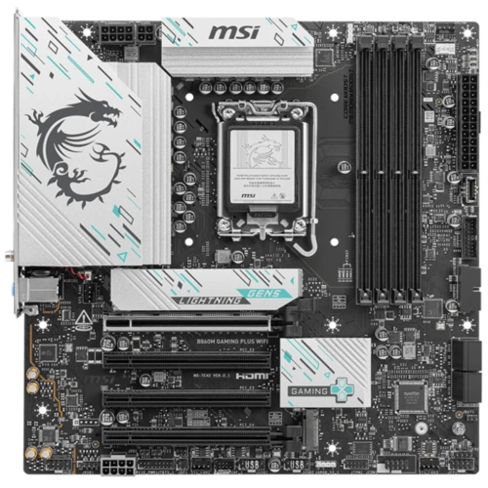Материнская плата MSI B860M GAMING PLUS WIFI Micro-ATX, LGA 1851