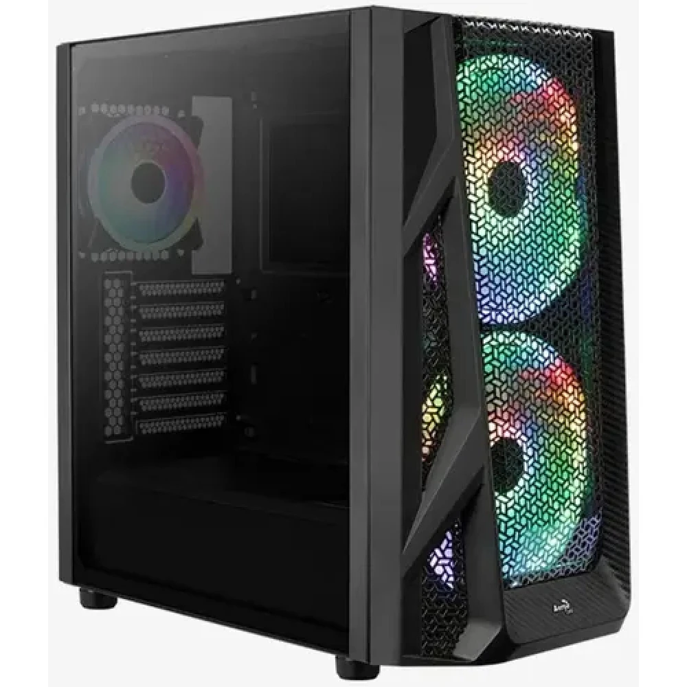 Корпус Aerocool AirHawk Duo Black Duo-G-BK-v1 Mid-Tower