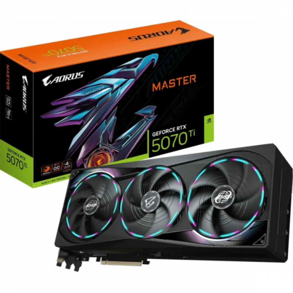 Видеокарта Gigabyte RTX 5070Ti AORUS MASTER GV-N507TAORUS M-16GD 1.0 16 ГБ