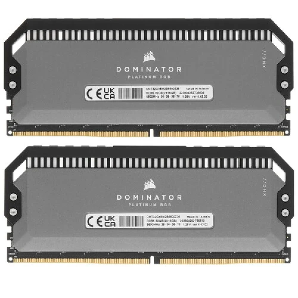 ОЗУ Corsair DOMINATOR Platinum RGB CMT32GX5M2B5600Z36 DIMM, DDR5, 32 Гб (2 х 16 Гб), 5600 МГц