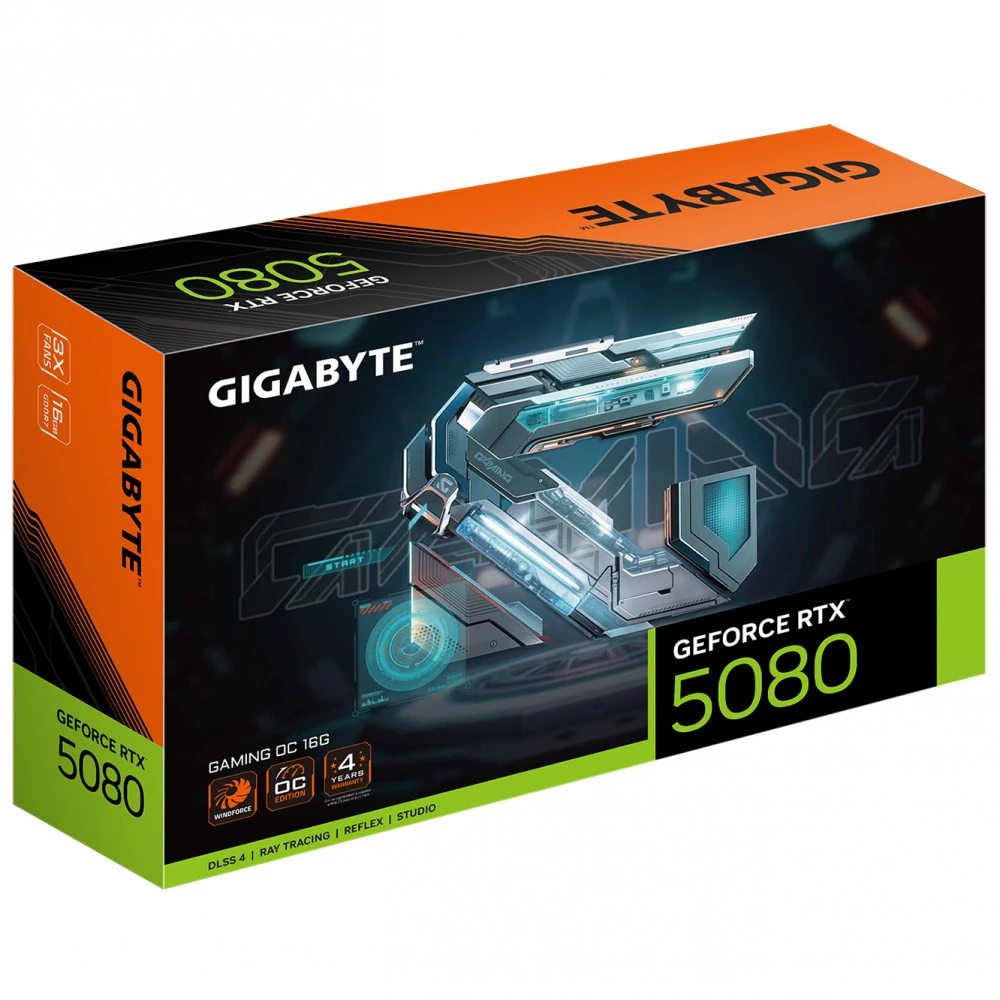 Видеокарта Gigabyte RTX 5080 Gaming OC GV-N5080GAMING OC-16GD 16 ГБ