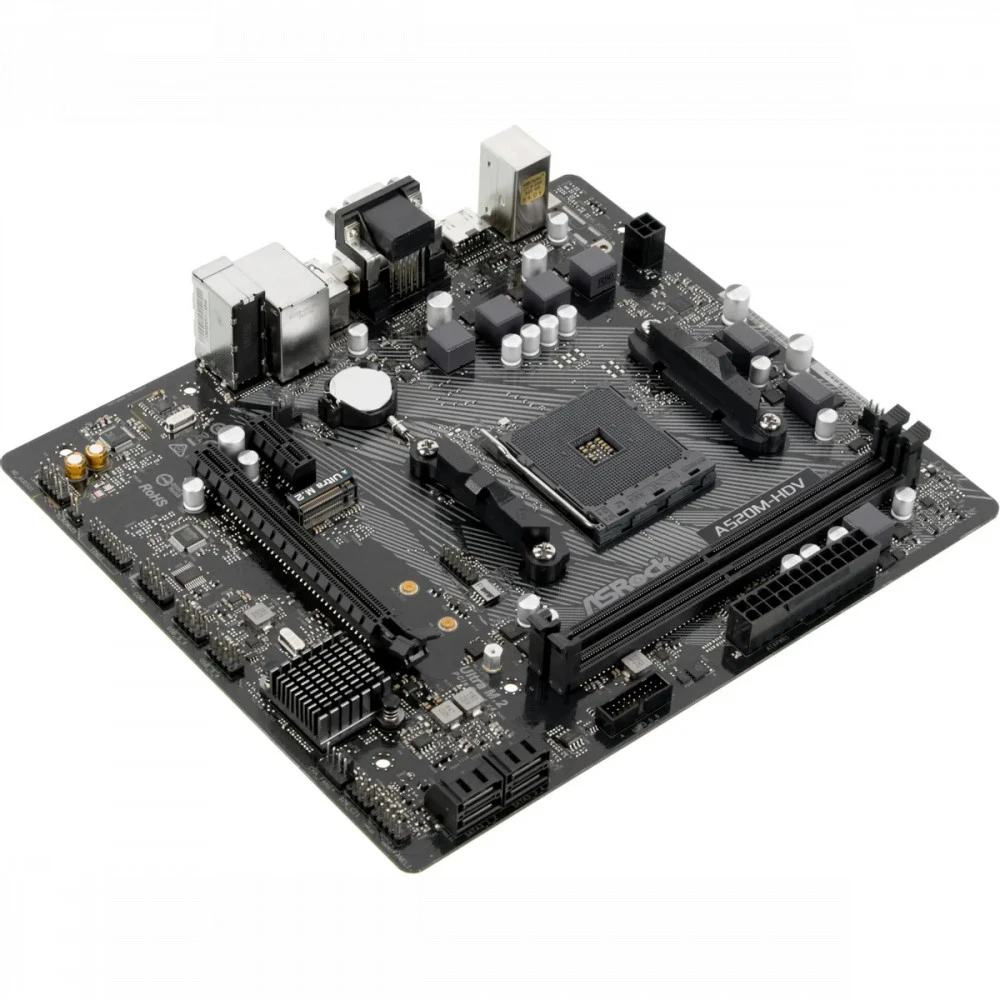 Материнская плата ASRock A520M-HDV A520M-HDV DDR4 Mini-ATX, AMD AM4