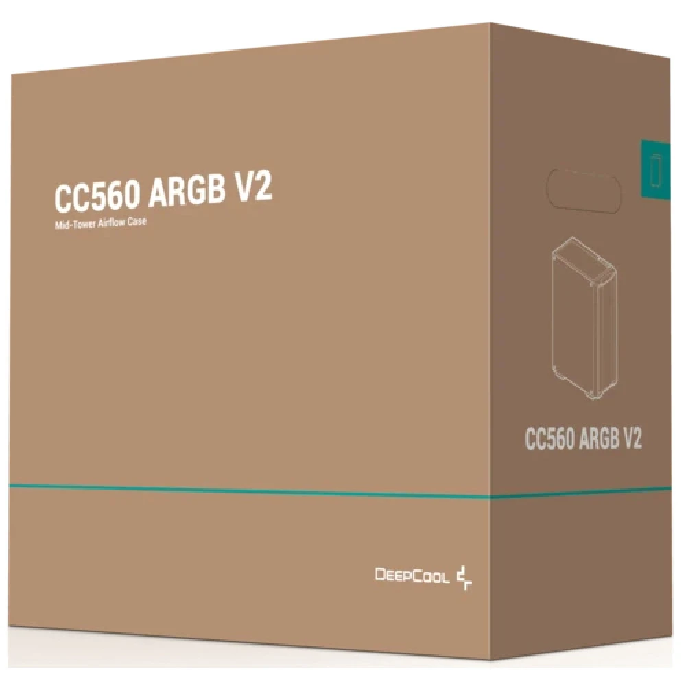 Корпус Deepcool CC560 ARGB V2 Черный R-CC560-BKTAA4-G-2 Mid-Tower