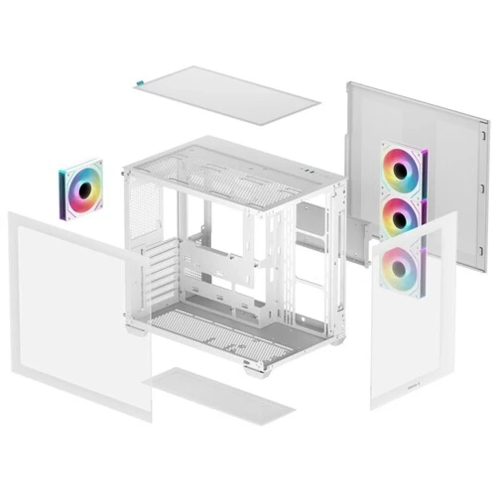 Корпус Deepcool CG530 4F WH R-CG530-WHADA4-G-1 Mid-Tower