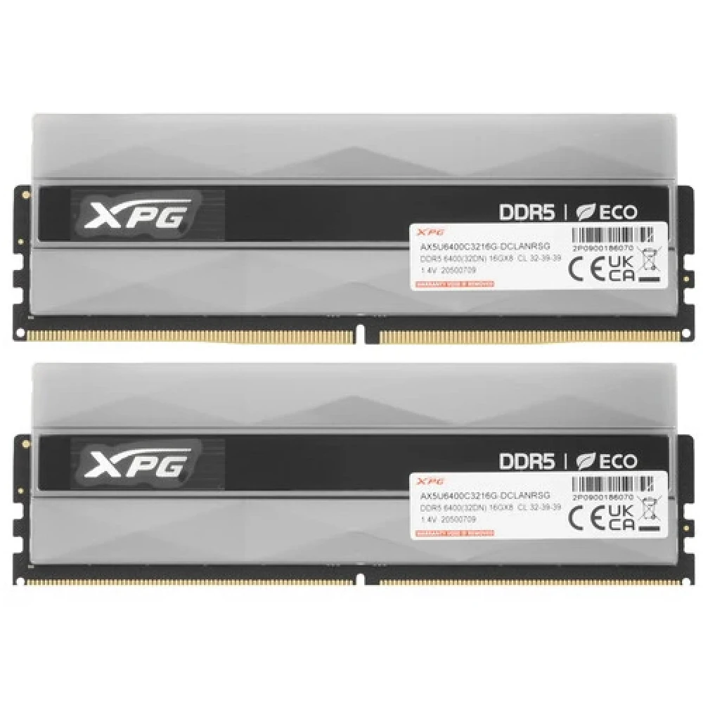 ОЗУ ADATA LANCER NEON RGB AX5U6400C3216G-DCLANRSG DIMM, DDR5, 32 Гб (2 х 16 Гб), 6400 МГц