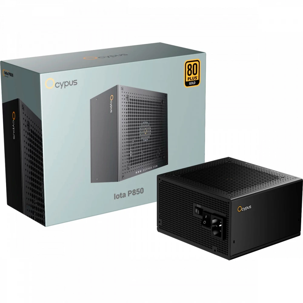 Блок питания Ocypus Iota P850 850W Black Iota-P850-G1FFBK024X-EU 850 Вт, 80+ Gold