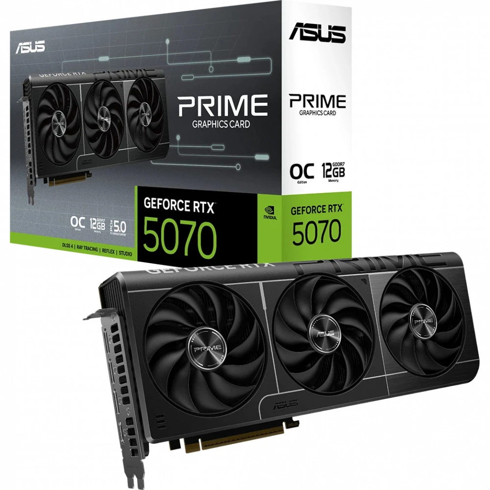 Видеокарта Asus GeForce RTX 5070 PRIME OC 12Gb PRIME-RTX5070-O12G 12 ГБ