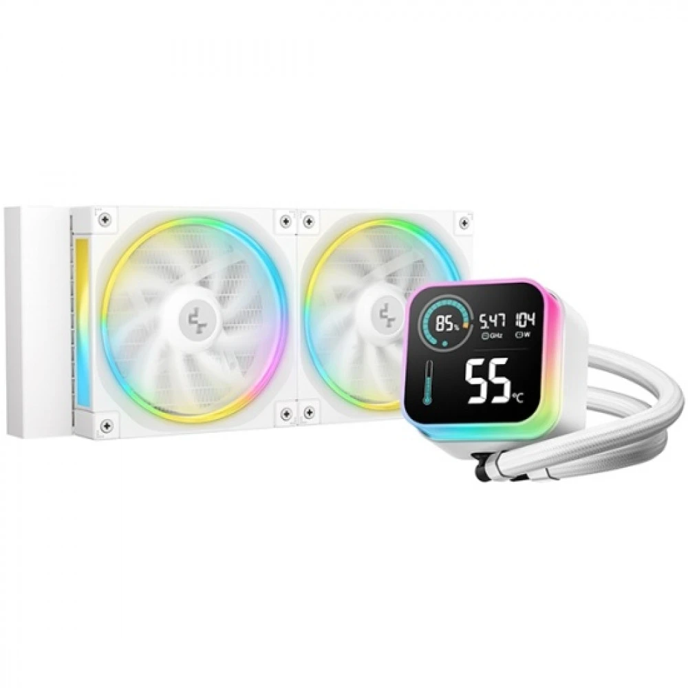Система охлаждения Deepcool LQ240 WH R-LQ240-WHDSMC-G-1 Для процессора