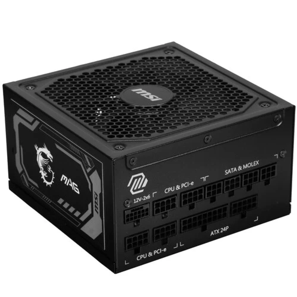 Блок питания MSI MAG A1000GL MAG A1000GL PCIE5 1000 Вт, 80+ Gold