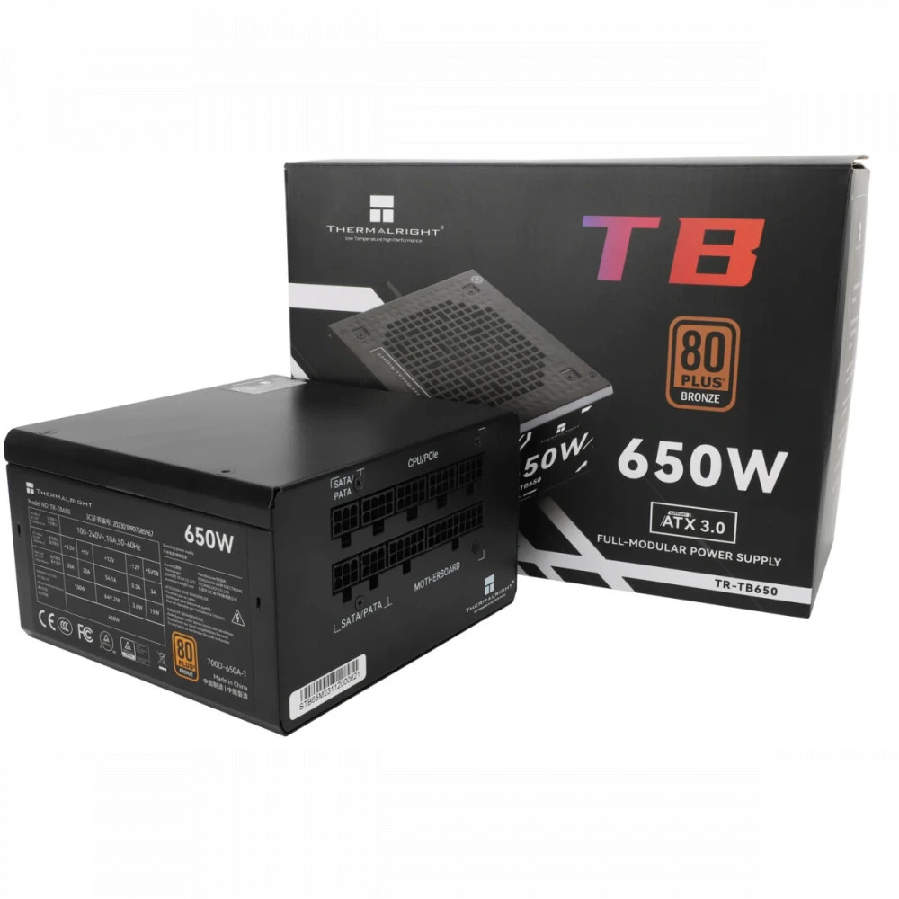 Блок питания Thermalright TR-TB650 650 Вт, 80+ Bronze