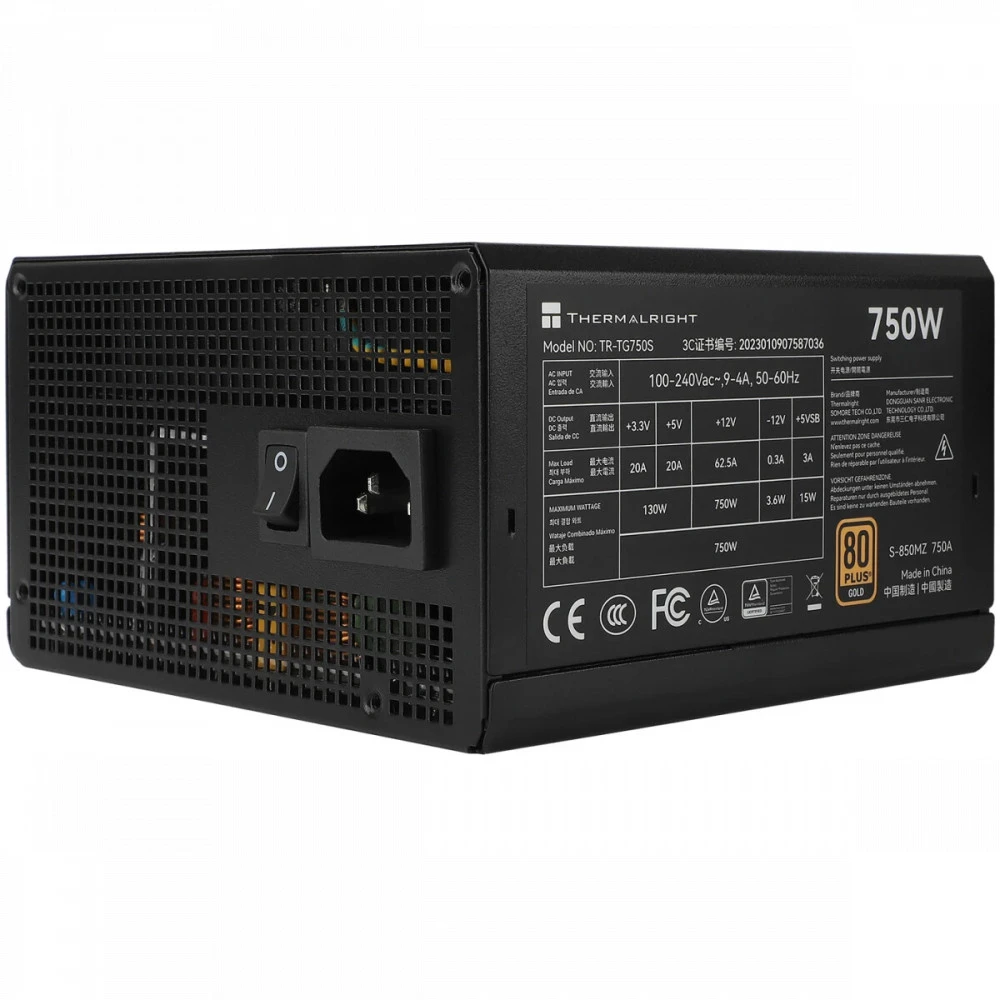 Блок питания Thermalright TR-TG 750S 750 Вт, 80+ Gold