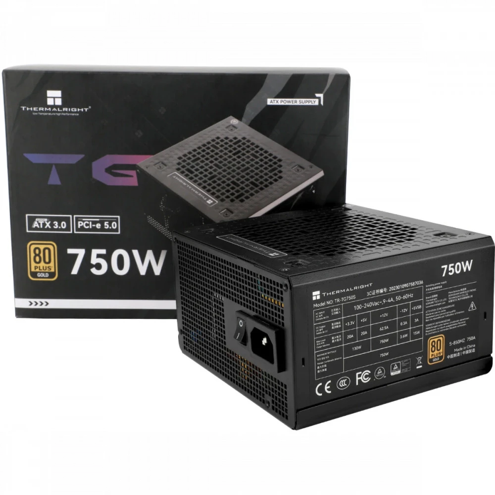 Блок питания Thermalright TR-TG 750S 750 Вт, 80+ Gold