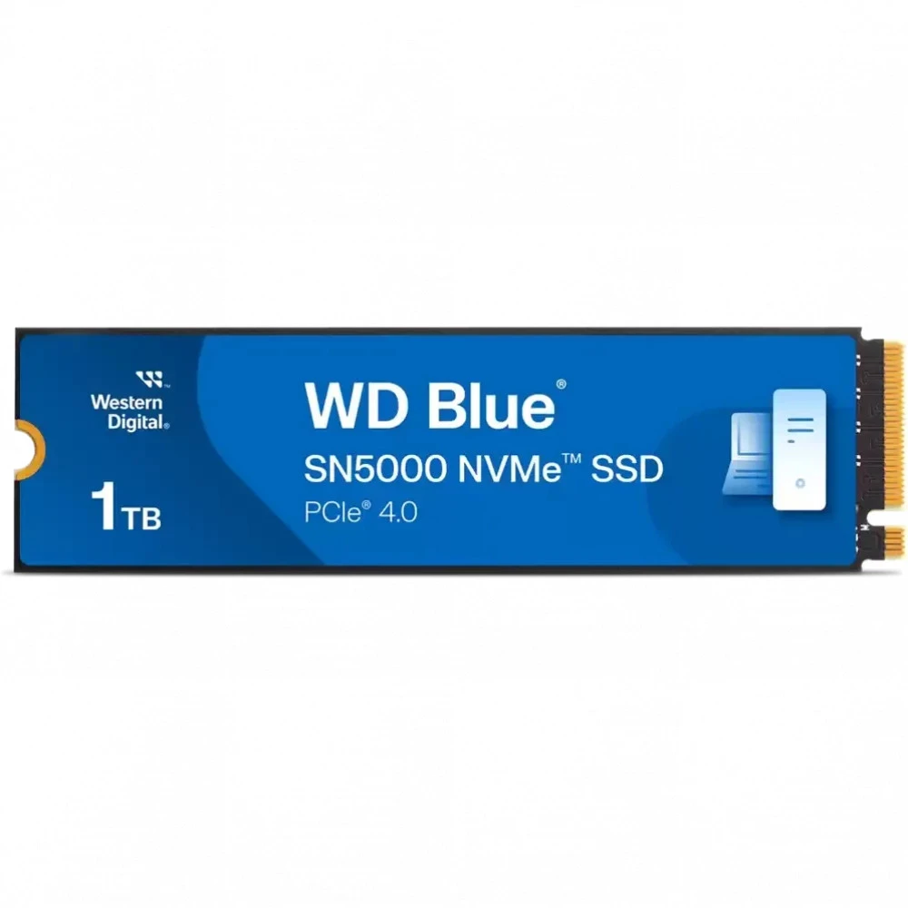 Жесткий диск Western Digital Blue SN5000 WDS100T4B0E SSD (твердотельные), 1 ТБ, M.2, PCIe