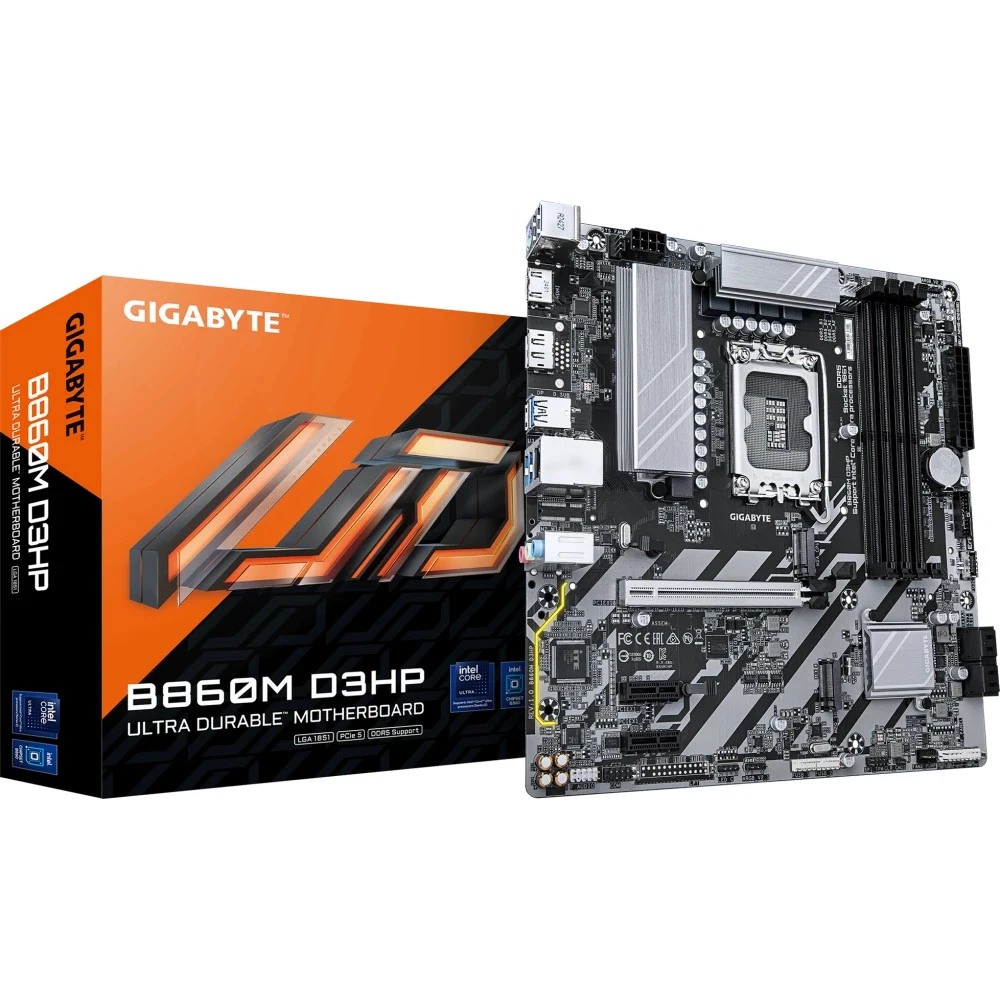 Материнская плата Gigabyte B860M D3HP Micro-ATX, LGA 1851