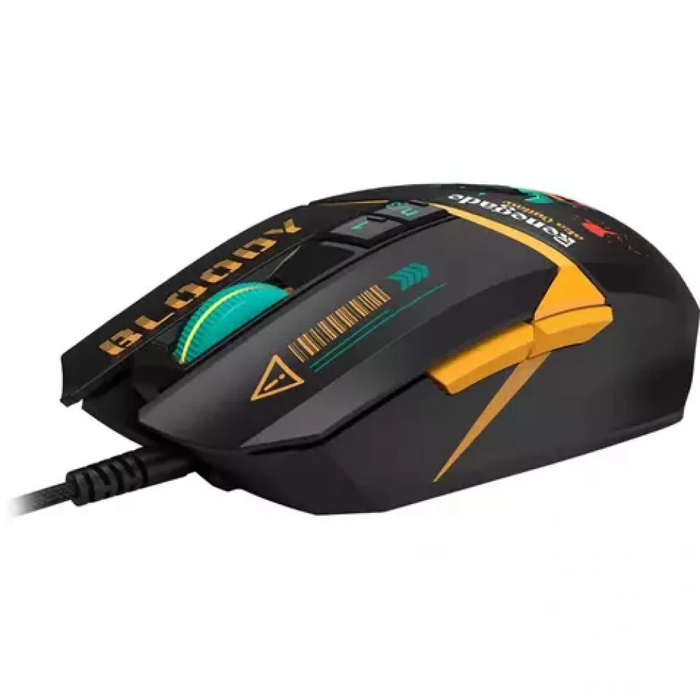 Мышь Bloody W63Max Renegade Black Midnight Игровые, Проводная