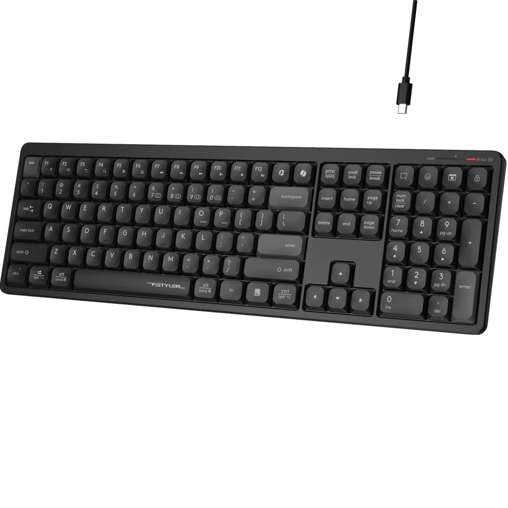 Клавиатура A4Tech Fstyler FBX55C Black FBX55C BLACK Беспроводная, Bluetooth